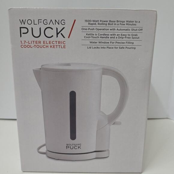 Wolfgang Puck Other - NEW Wolfgang Puck 1.7-Liter Electric Cool-Touch Cordless Water Kettle 1100-Watt
